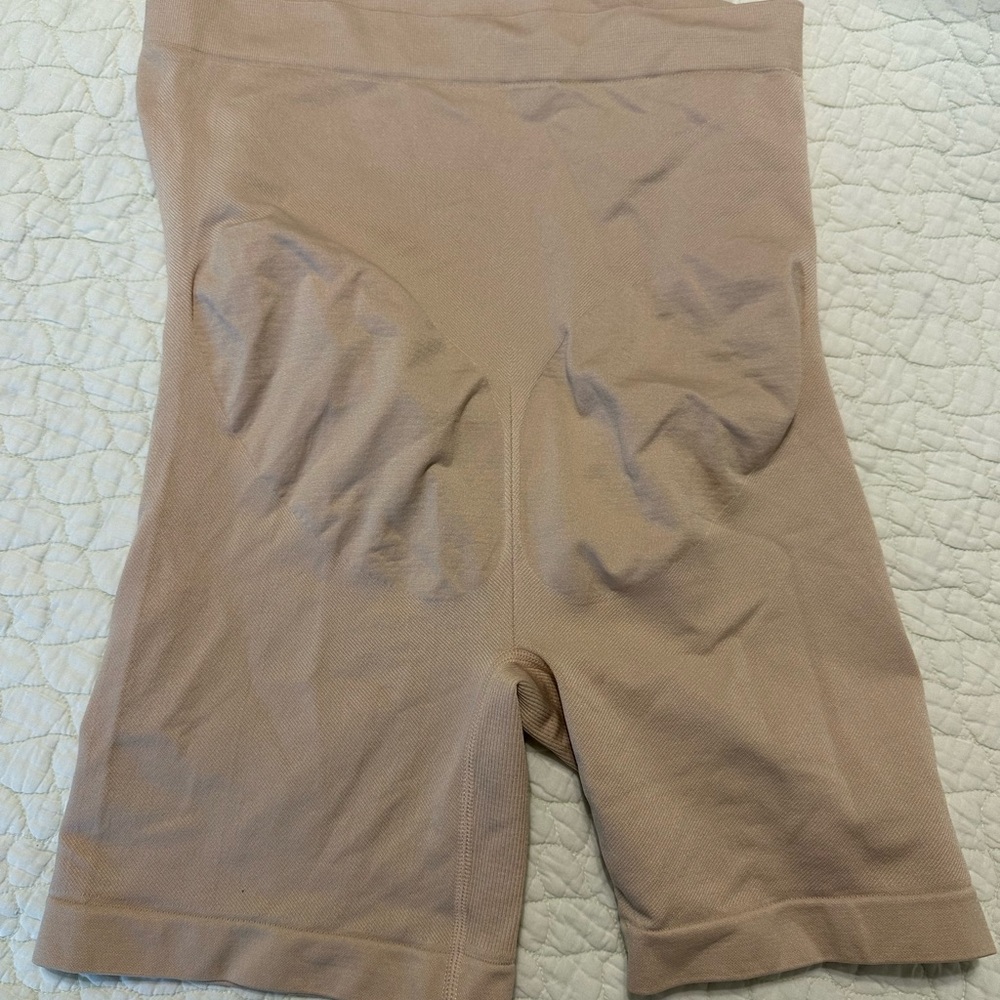 Motherhood Maternity Seamless Shapewear Shorts in Beige